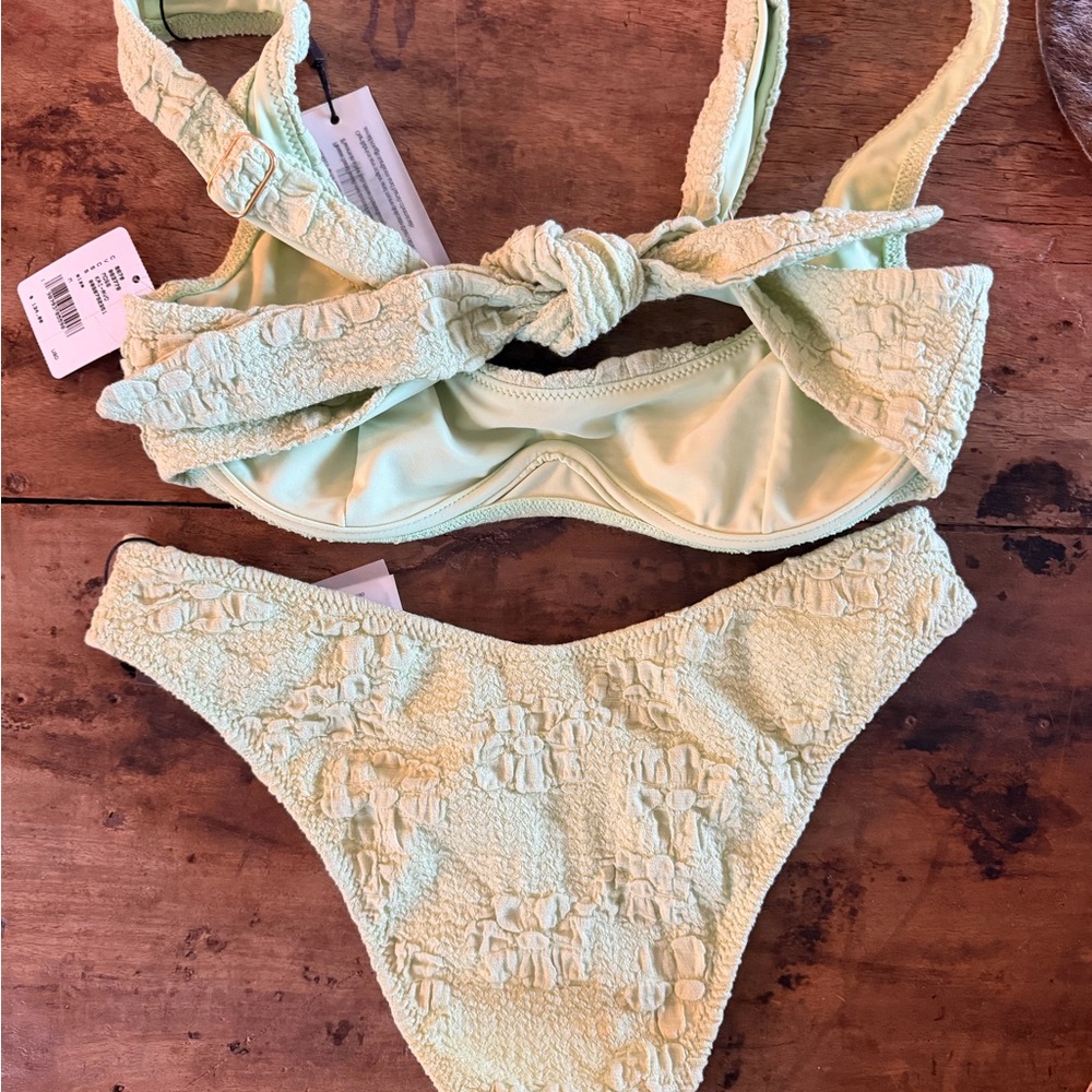 MONTCE SWIM Lulu green bikini set size M - Picture 4 of 5
